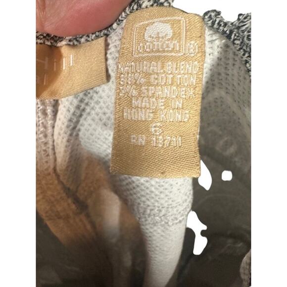 Kate Hill Gray Abstract Paisley Cotton Blend Dress Pants Women Sz 6 - Picture 10 of 10